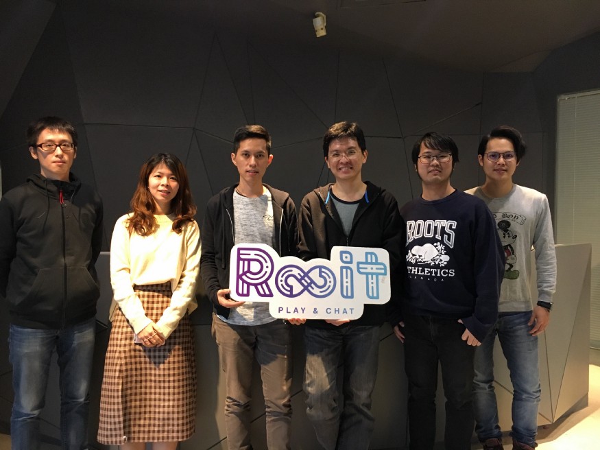 Rooit 團隊，左二起為行銷經理 Akimo、執行長 Paul、技術長 Pet