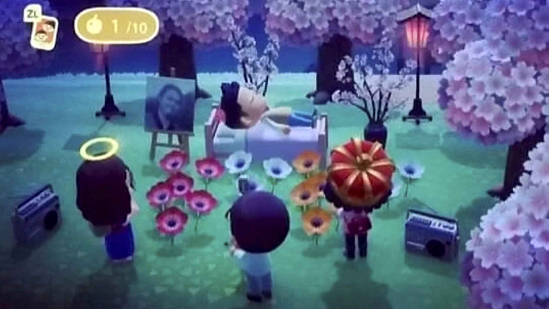 《動物森友會》遊戲中的虛擬葬禮