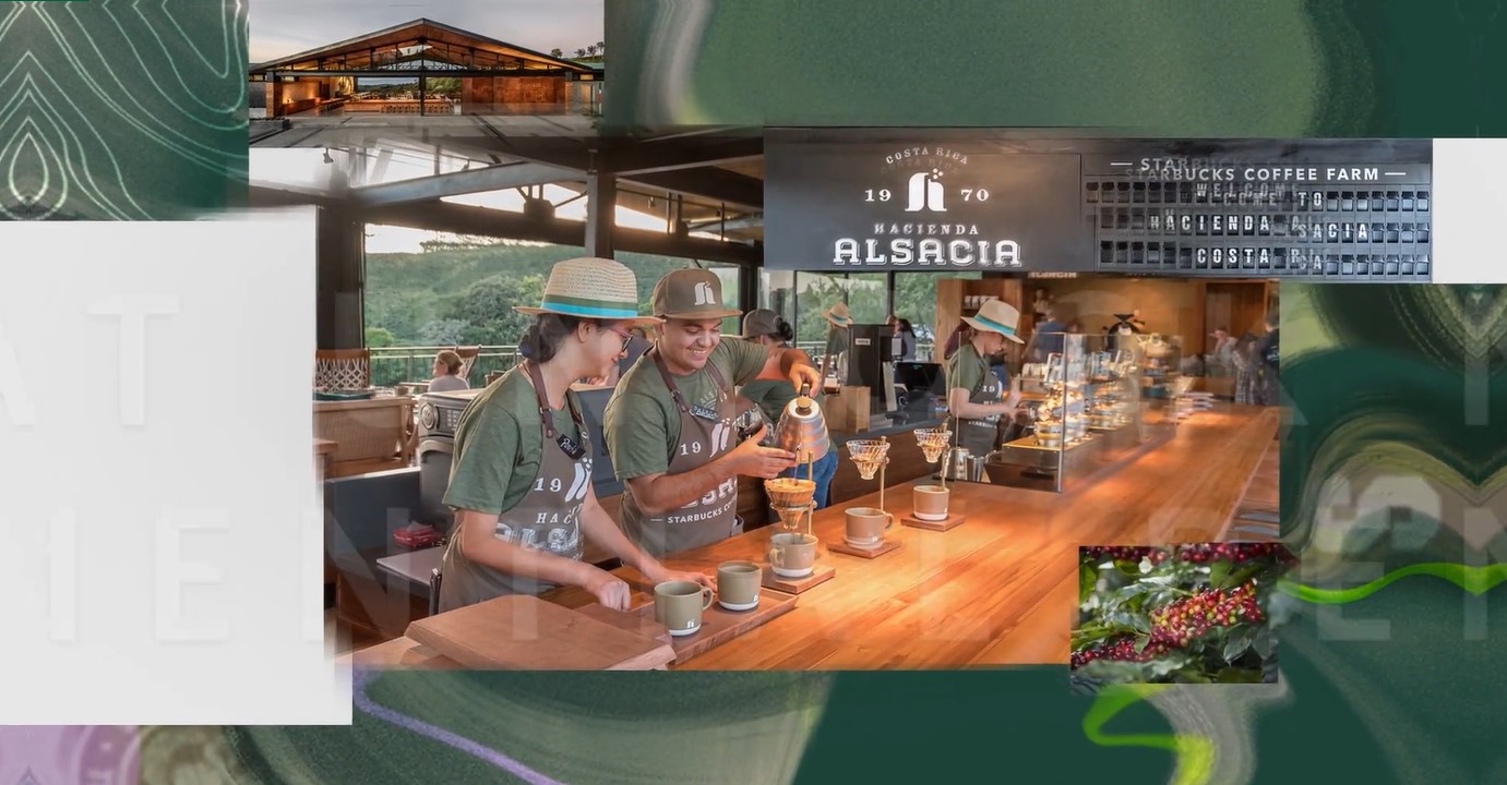 會員透過積分累積，可獲得前往哥斯達黎加的星巴克Hacienda Alsacia咖啡主題莊園體驗咖啡製作課程